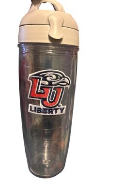 Tervis liberty university Flames LU 24 oz  water bottle with lid hot/cold drinks